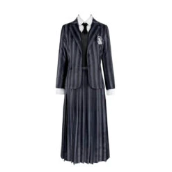 Wednesday Addams School Uniform Nevermore School Dress 5pcs Suit Wednesday Addams Costume For Kids Adult