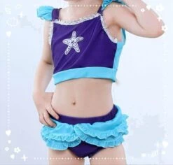 Girls Mermaid Swimwear Princess Bikini Tops And Bottoms 2pcs Swimsuit For Beach Swim Pool -Children Toys Sale m36272900345 5