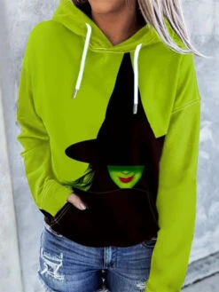 Unisex Wicked Hoodie Women Men The Witch Hooded Green Sweatshirt For Halloween Party -Children Toys Sale main 01 0d6473a2 06a2 42c4 86fe c848aecc3882