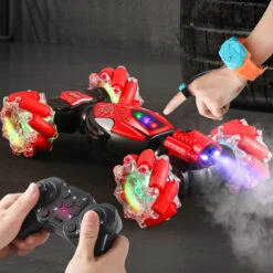 2.4G RC Stunt Car 360° Rotation 4WD Twist Spray Car Dual Control Climbing Car With Light 13 2.4G RC Stunt Car 360° Rotation 4WD Twist Spray Car Dual Control Climbing Car With Light -Children Toys Sale main 01 1