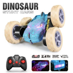 Kids RC Car 2.4G Dinosaur Stunt Car Electric Remoteol Control Car Toy With Cool Crackle Lights -Children Toys Sale main 01 2b7212a2 7d70 4974 8e13 6050535fdaef