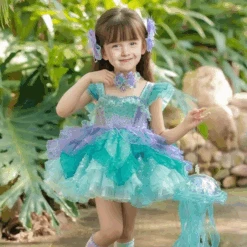 Girls Mermaid Dress Princess Ball Gown Lolita Dress For Birthday Party And Pageant
