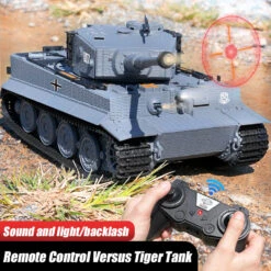 1/24 Remote Control Tank 2.4G Infrared Battle RC Tank 1080° Turret Rotates With Metal Track -Children Toys Sale main 01 9a482028 662c 4c53 9904 31a625c90973