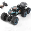 6 Wheels RC Car Alloy 2.4G Climbing Off-road Vehicle Spray Racing Car With Light