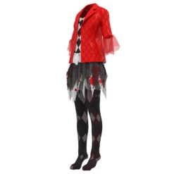 Female Harley Costume Joker Movie Cosplay Red Coat Irregular Tutu Skirt Full Set -Children Toys Sale main 02 1d72df48 f430 4c32 8fd8 066f241669e3