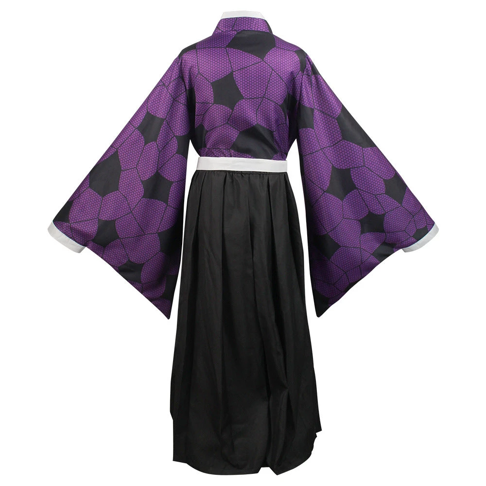 Adult Kokushibo Costume Kimono Outfit Uniform Set For Halloween Party 4 Adult Kokushibo Costume Kimono Outfit Uniform Set For Halloween Party - Image 4