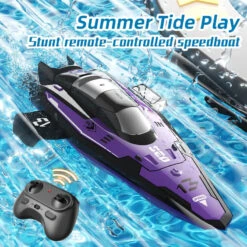 Kids Remote Control Boat 2.4G RC Rolling Stunt Boat Two Speeds Adjustable Speedboat 16 Kids Remote Control Boat 2.4G RC Rolling Stunt Boat Two Speeds Adjustable Speedboat -Children Toys Sale main 02 6ef3346f e6a8 431b b108 1575b5004f6a