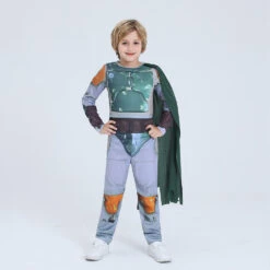 Kids Boba Bounty Hunters Costume Fett Mandalorian Armor Cosplay Outfit With Cape And Helmet For Boys -Children Toys Sale main 02 e9bf596e 9c12 4c31 8198 94cfa7a6964f