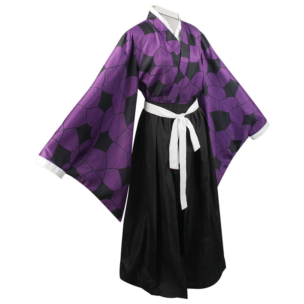 Adult Kokushibo Costume Kimono Outfit Uniform Set For Halloween Party 3 Adult Kokushibo Costume Kimono Outfit Uniform Set For Halloween Party - Image 3