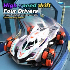 2.4G RC Drift Car Colorful 4WD Off-road Car 360° Stunt Car Dual Remote Mode For Kids -Children Toys Sale main 03 a973aa15 d556 477c 8d0d 11a13cecb128