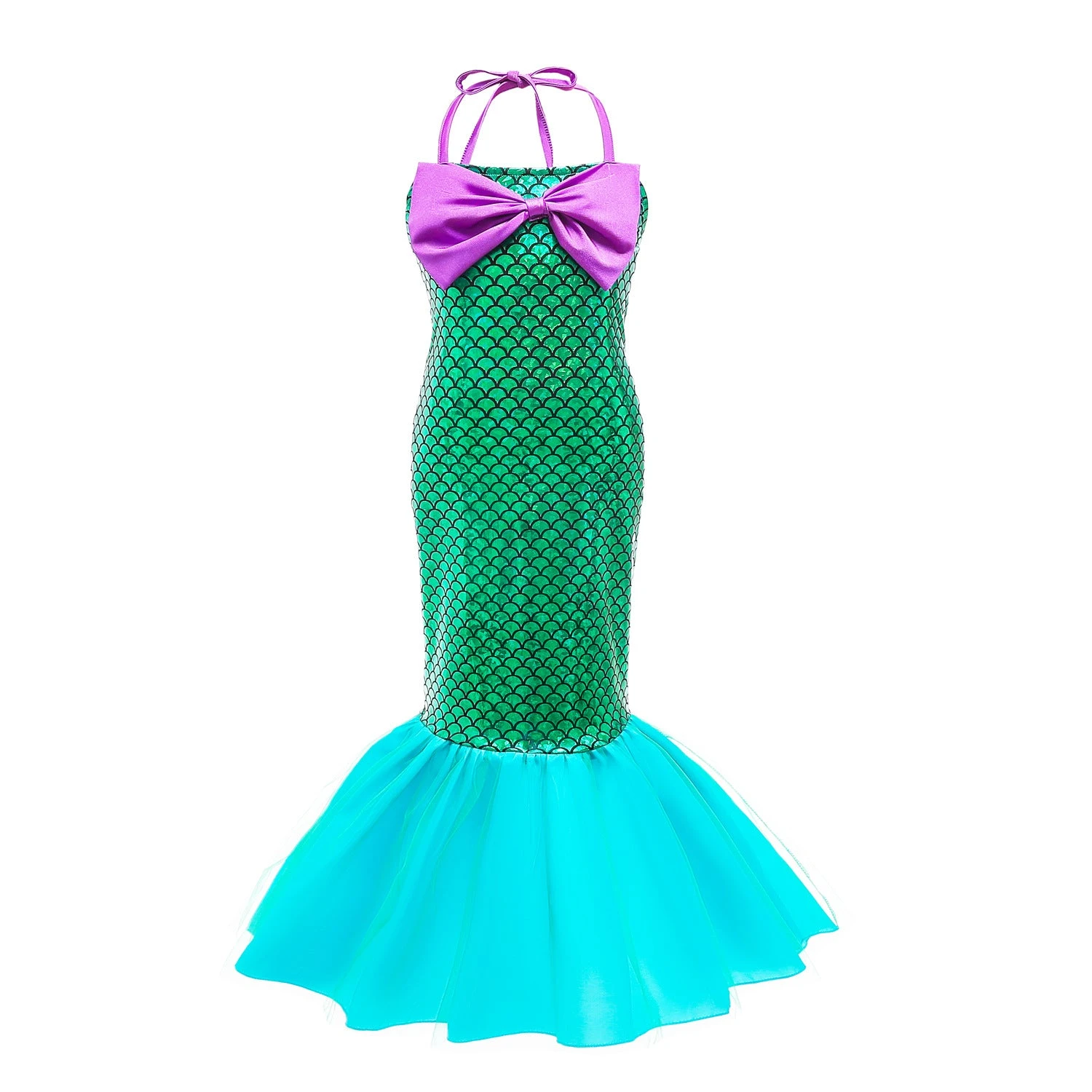 Kids Mermaid Dress Beach Vacation Sundress Girl's Mermaid Shimmering Slip Dress Party Princess Dress Up Costume 7 Kids Mermaid Dress Beach Vacation Sundress Girl's Mermaid Shimmering Slip Dress Party Princess Dress Up Costume - Image 7