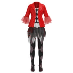 Female Harley Costume Joker Movie Cosplay Red Coat Irregular Tutu Skirt Full Set -Children Toys Sale main 05 ba749914 b098 46d6 903a 0e1a798187ab