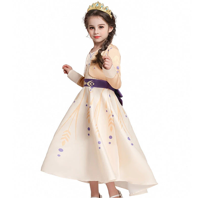 Kids Princess Aanna Dress Halloween Costume Girls Cosplay Party Dress With Accessories 1 Kids Princess Aanna Dress Halloween Costume Girls Cosplay Party Dress With Accessories