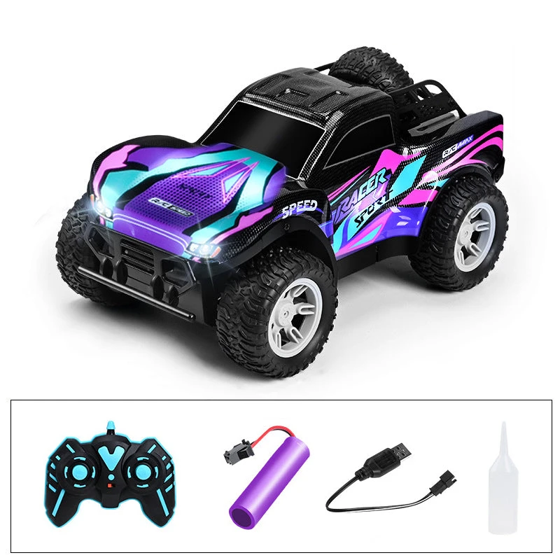 4WD RC Off-road Vehicle 2.4G Fast Remote ControlDrift Car Double Spray Electric Car Toy 1 4WD RC Off-road Vehicle 2.4G Fast Remote ControlDrift Car Double Spray Electric Car Toy