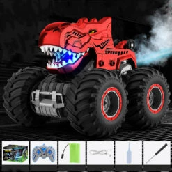 2.4Ghz Dino Remote Control Car 4WD Spray Stunt Car Climbing Off-road Car Toy -Children Toys Sale main 08 d6cdbba2 87f6 4573 b368 86474a17de1b