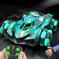 2.4G RC Drift Car Colorful 4WD Off-road Car 360° Stunt Car Dual Remote Mode For Kids -Children Toys Sale main 10 6463a677 4ac5 46b3 b2be d96aa187416e