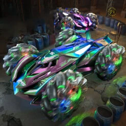 4WD Remote Control Car 2.4G Drift Car 360° Stunt Car With Colorful Wheels -Children Toys Sale main 2 edb62f4a b301 469a a98a 2ccad1b241cc