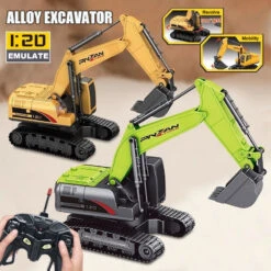 2.4G RC Excavator 1/20 Alloy RC Engineering Vehicles 6 Channels Excavator For Kids 11 2.4G RC Excavator 1/20 Alloy RC Engineering Vehicles 6 Channels Excavator For Kids -Children Toys Sale main 3e9545c7 7294 48ed 8af7 2896df0f0a6c
