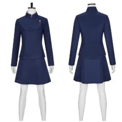 Women Maki Zenin Costume JJK Blue Mahito Outfit Halloween Cosplay Dress Full Set -Children Toys Sale maki zenin costume 6