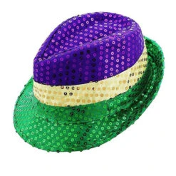 Mardigra Hat Carnival Cowboy Hat With Fleur De Lis Flower Unisex Parade Accessories 7 Mardigra Hat Carnival Cowboy Hat With Fleur De Lis Flower Unisex Parade Accessories -Children Toys Sale mardi gras hat 2