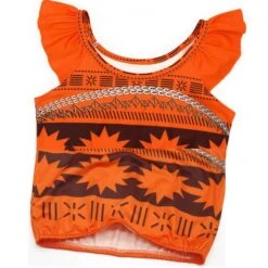 Kids Moana Swimsuits Beach Vacation Cosplay Costume Girl's Swim Top And Skirt Bottoms -Children Toys Sale moana swimwear 1