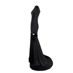 Morticia Addams Dress Adult Floor Length Evening Gown Costume Black Gothic Morticia Party Dress 11 Morticia Addams Dress Adult Floor Length Evening Gown Costume Black Gothic Morticia Party Dress -Children Toys Sale morticia addams cosplay costume 1