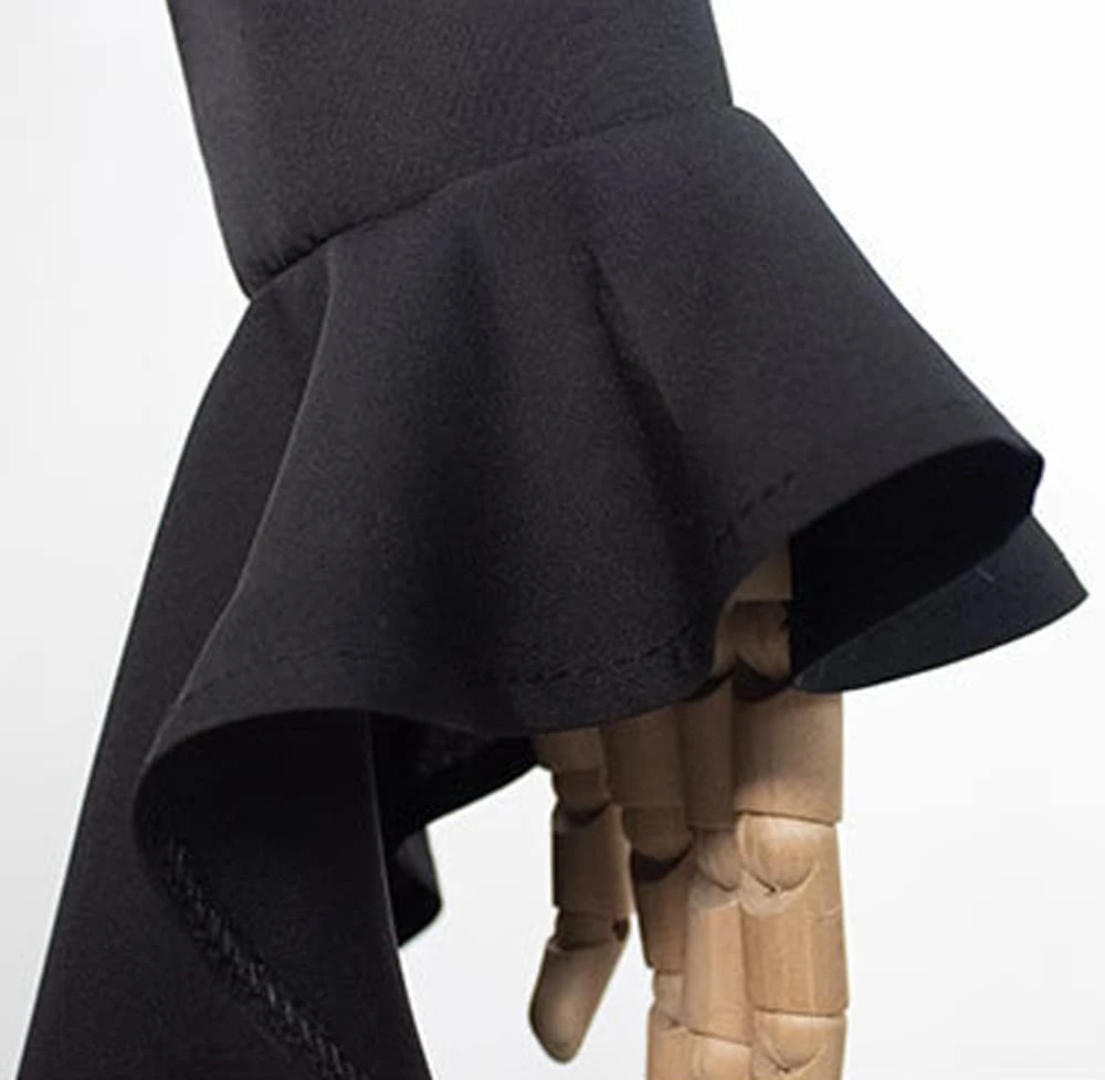 Morticia Addams Dress Adult Floor Length Evening Gown Costume Black Gothic Morticia Party Dress 5 Morticia Addams Dress Adult Floor Length Evening Gown Costume Black Gothic Morticia Party Dress - Image 5