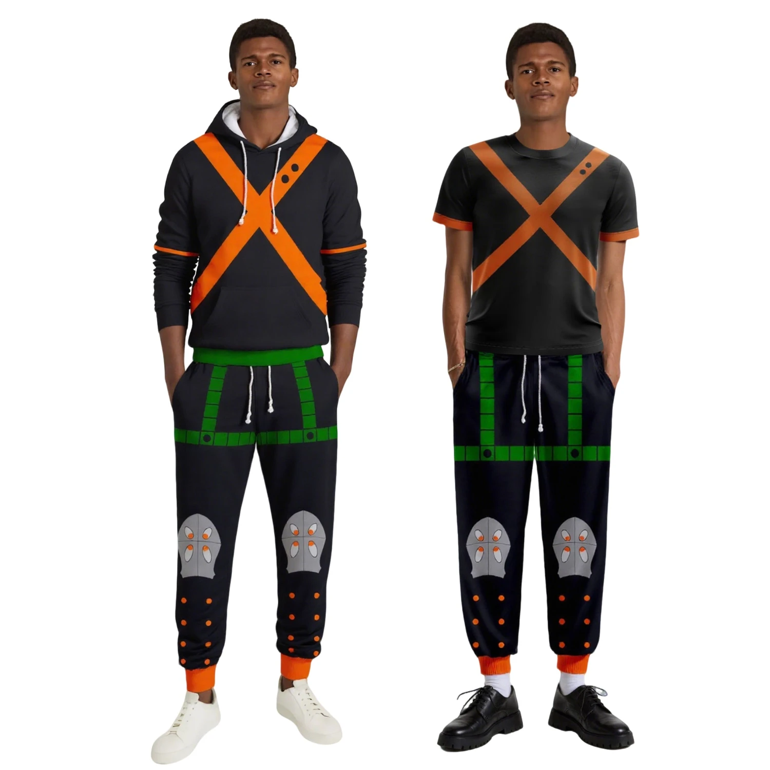 Anime MHA Katsuki Bakugo Costume Bakugo Cosplay Hoodie Pants And T-shirt 6 Anime MHA Katsuki Bakugo Costume Bakugo Cosplay Hoodie Pants And T-shirt - Image 6