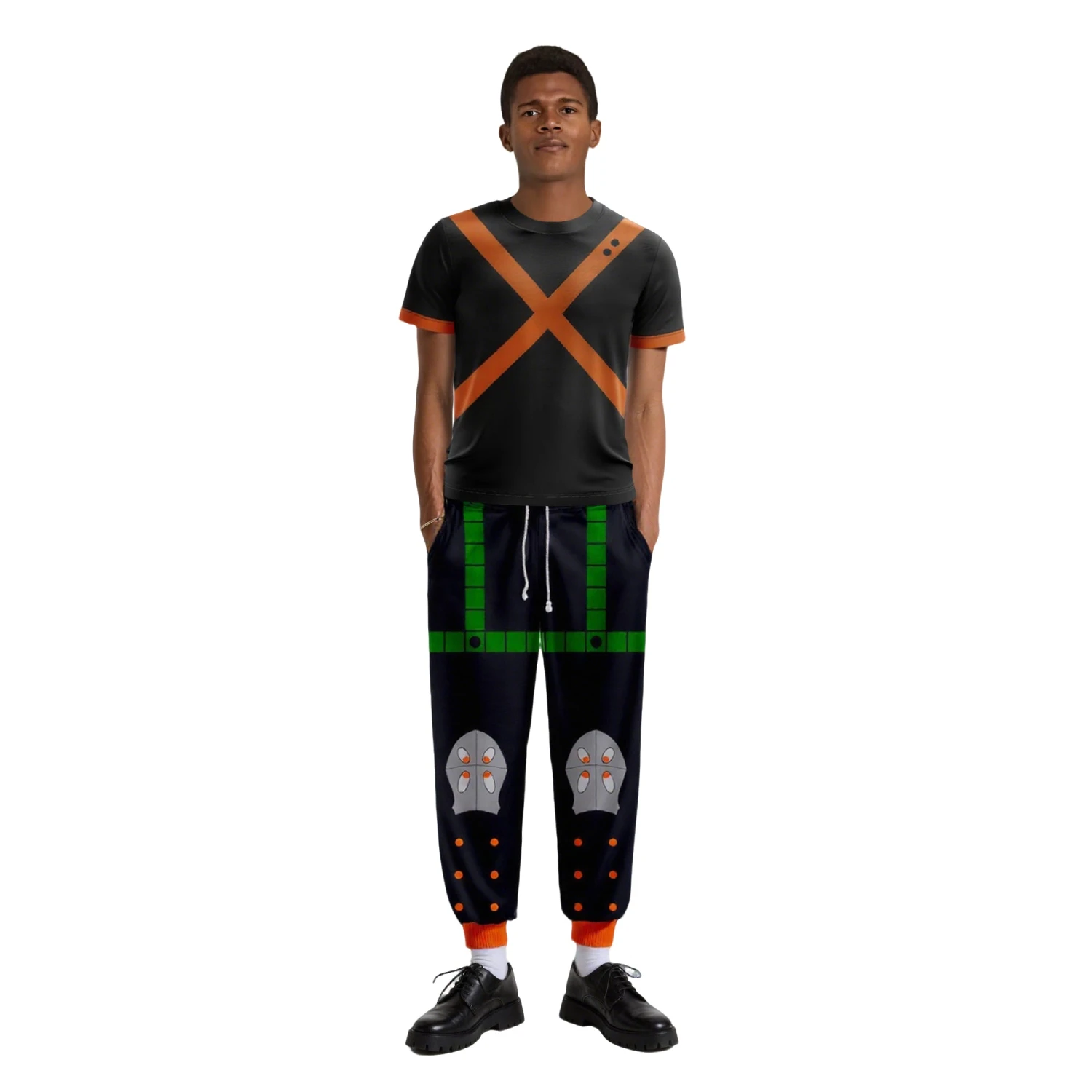 Anime MHA Katsuki Bakugo Costume Bakugo Cosplay Hoodie Pants And T-shirt 4 Anime MHA Katsuki Bakugo Costume Bakugo Cosplay Hoodie Pants And T-shirt - Image 4