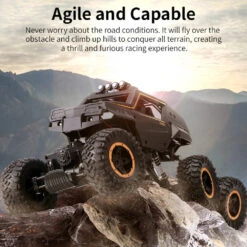 Kids 6 Wheels RC Car Reomote Control Monster Truck Dual Motors Two Speed Off-road Truck -Children Toys Sale off road rc cars trucks 13