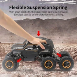 Kids 6 Wheels RC Car Reomote Control Monster Truck Dual Motors Two Speed Off-road Truck -Children Toys Sale off road rc cars trucks 14