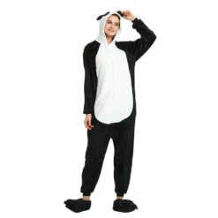Kids And Adult Family Matching One Piece Panda Costumes Cosy Homewear Cartoon Pajamas -Children Toys Sale pandacostumefamilymatching 3