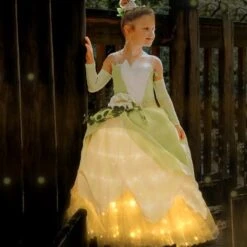 Tiana Frog Princess Costume Princess Light Up Dress Girls Off Shoulder Party Dress -Children Toys Sale png af28ef06 1ee8 47f4 8dd3 ac314e1ae8a3