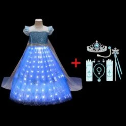 Elsa Costume Princess Dress Girls Light Up Dress Snowflake Trailing Party Dress Birthday Dres 15 Elsa Costume Princess Dress Girls Light Up Dress Snowflake Trailing Party Dress Birthday Dres -Children Toys Sale png ecafad7d 7888 444a a886 f5a1c14c5f9b
