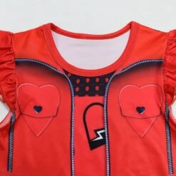 Girls The Rise Of Red Dress Princess Red Costume And Wig For Halloween Carnival -Children Toys Sale pricess red dress 2