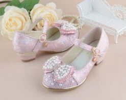 Girls Heeled Leather Shoes Party Dance Princess Shoes 14 Girls Heeled Leather Shoes Party Dance Princess Shoes -Children Toys Sale product image 1049166209