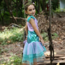 Girls Princess Mermaid Dress Halloween Carnival Party Ariel Dress 4-10Y 9 Girls Princess Mermaid Dress Halloween Carnival Party Ariel Dress 4-10Y -Children Toys Sale product image 1107082971