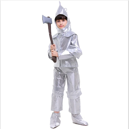 Boy Purim The Wizard Tin Man Cosplay Halloween Carnival Costume 4 Boy Purim The Wizard Tin Man Cosplay Halloween Carnival Costume - Image 4