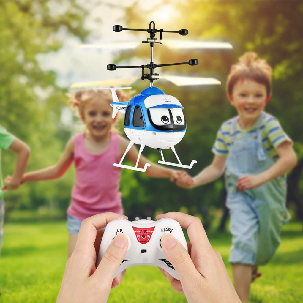 Induction RC Helicopter Flying Toys Cartoon Remote Control Drone Kids Plane Toys 2 Induction RC Helicopter Flying Toys Cartoon Remote Control Drone Kids Plane Toys - Image 2