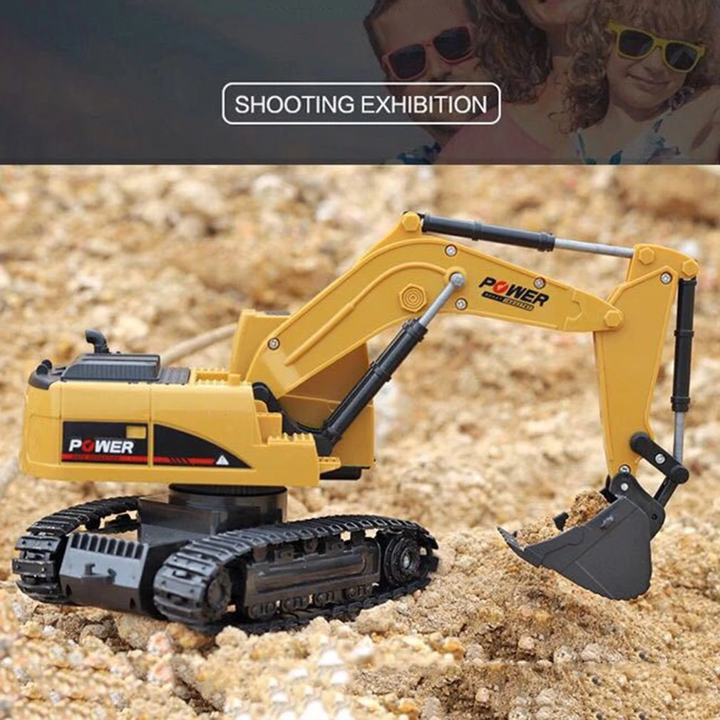 RC Excavator Toy 2.4G Remote Control Engineering Car With Light For Boys 6 RC Excavator Toy 2.4G Remote Control Engineering Car With Light For Boys - Image 6