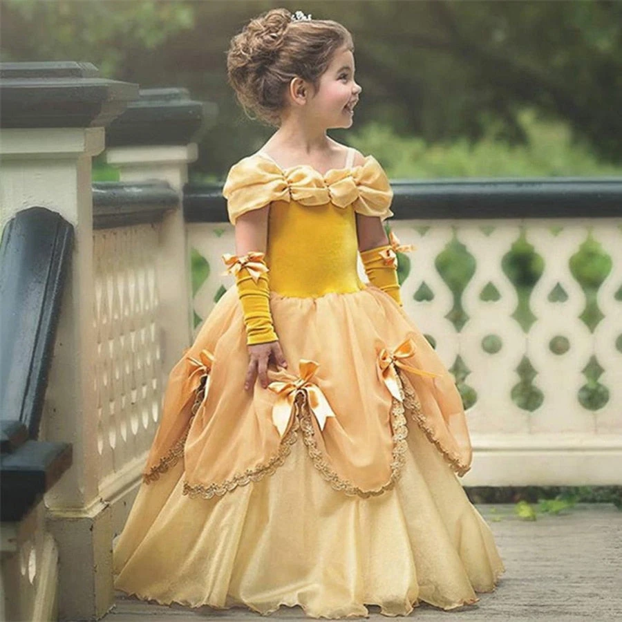 Princess Belle Dress Halloween Costume Party Ball Gown Dress 1 Princess Belle Dress Halloween Costume Party Ball Gown Dress