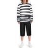 Pugsley Addams Costume Wednesday Pugsley Cosplay Outfit Long Sleeve Shirt And Cropped Trousers For Boys Adult