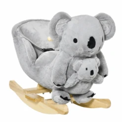 Baby Ride-On Rocking Horse Koala Rocker With Realistic Sounds For Children 18-36 Months -Children Toys Sale qaba kids ride on rocking horse koala shaped rocker with realistic sounds for children 18 36 months