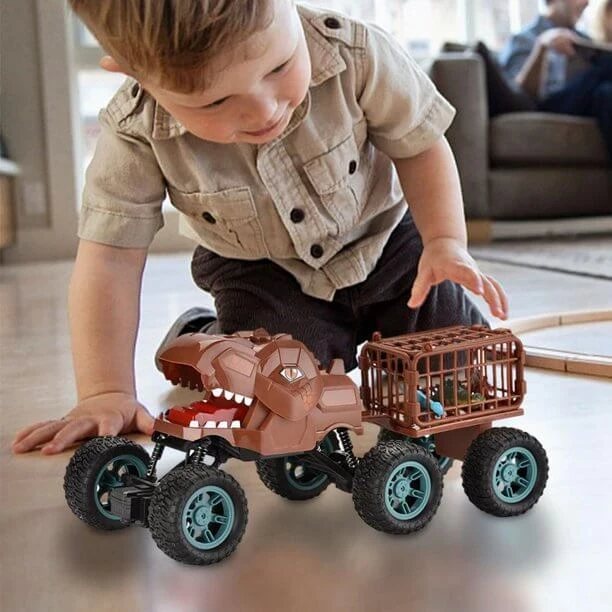 6WD RC Dinosaur Car Remote Control Carrier Truck Dinosaur Toy With Small Dinos For Children Kids Gift 2 6WD RC Dinosaur Car Remote Control Carrier Truck Dinosaur Toy With Small Dinos For Children Kids Gift - Image 2