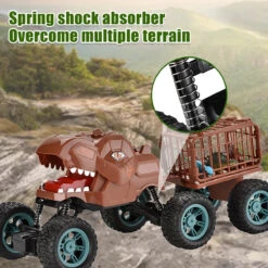 6WD RC Dinosaur Car Remote Control Carrier Truck Dinosaur Toy With Small Dinos For Children Kids Gift 19 6WD RC Dinosaur Car Remote Control Carrier Truck Dinosaur Toy With Small Dinos For Children Kids Gift -Children Toys Sale rc dinosaur transport car 5
