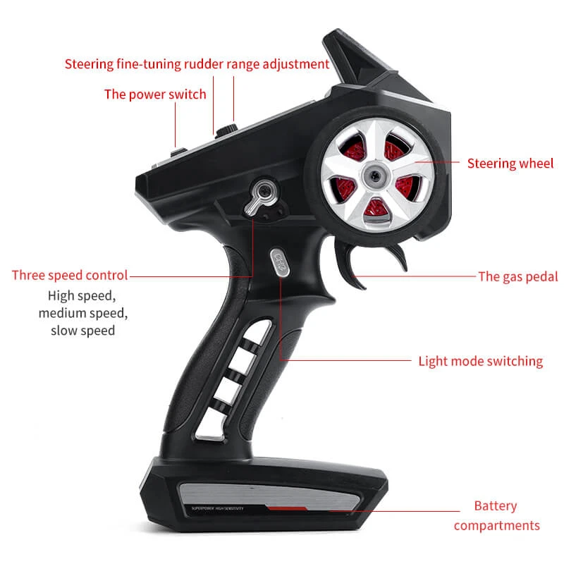 1/16 RC Drift Cars 35KM/H Fast RC Car 4WD Retro RC Racing Trucks Muscle Drag Car With Fantastic Headlights 12 1/16 RC Drift Cars 35KM/H Fast RC Car 4WD Retro RC Racing Trucks Muscle Drag Car With Fantastic Headlights - Image 12