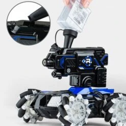 RC Water Bomb Car 360 Rotate Remote Control Stunt Tank Car With Light And Music -Children Toys Sale rc water bomb car 9