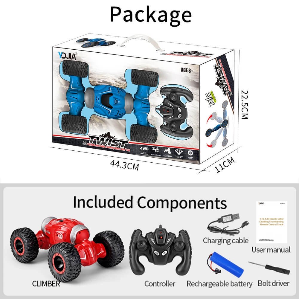 RC Cars For Kids - 1:16 RC Twist Car 4WD Rechargable Remote Control Climber RC Car 12 RC Cars For Kids - 1:16 RC Twist Car 4WD Rechargable Remote Control Climber RC Car - Image 12