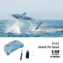 Simulation Shark Remote Toy Spoof Jokes Interesting Prank Toys Remote Control Racing Boat -Children Toys Sale rcboat 2