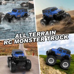 Amphibious RC Car 1/16 Remote Control Off-Road Waterproof Vehicle RC Monster Truck -Children Toys Sale remote control amphibious car 1